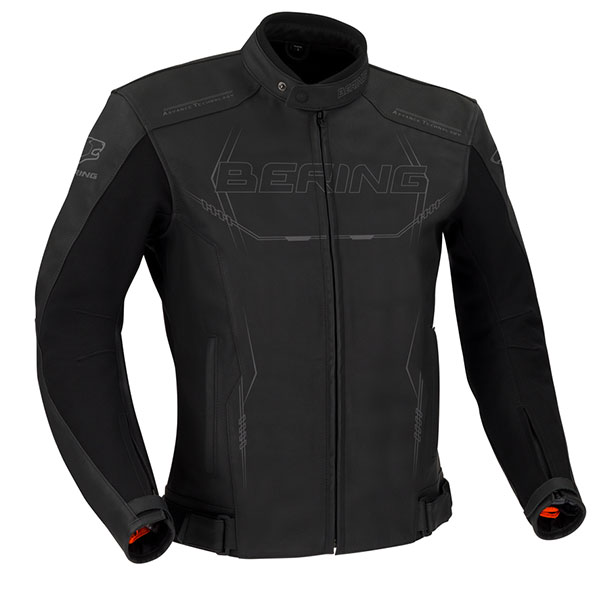 Motorcycle Jackets Bering Forcio Leather Black Grey