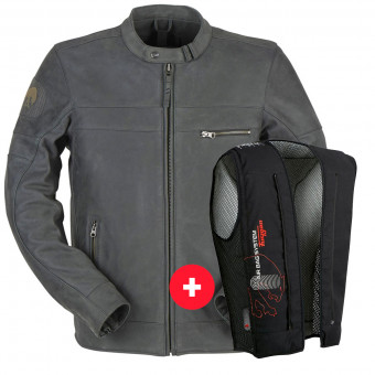 Motorcycle Jackets Furygan Glenn Gun Grey + Fury Air Bag System