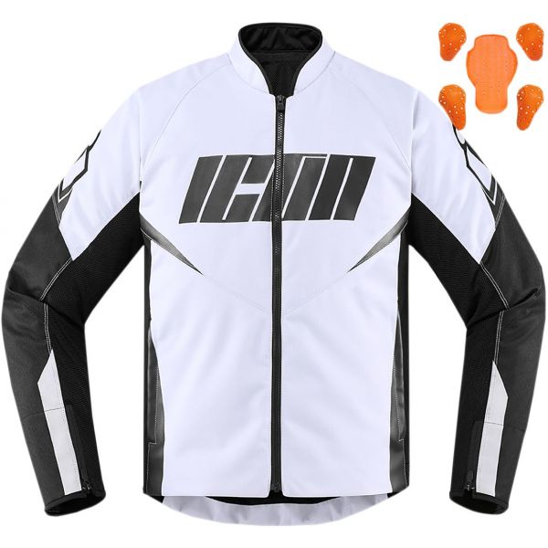 Motorcycle Jackets ICON Hooligan Jacket White