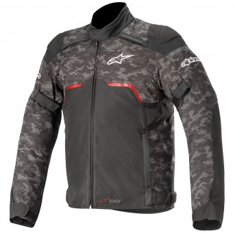 Motorcycle Jackets Alpinestars Hyper Drystar Black Camo Red