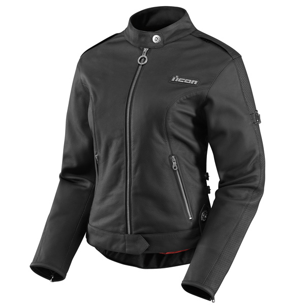 Motorcycle Jackets ICON Hella Leather Jacket Black