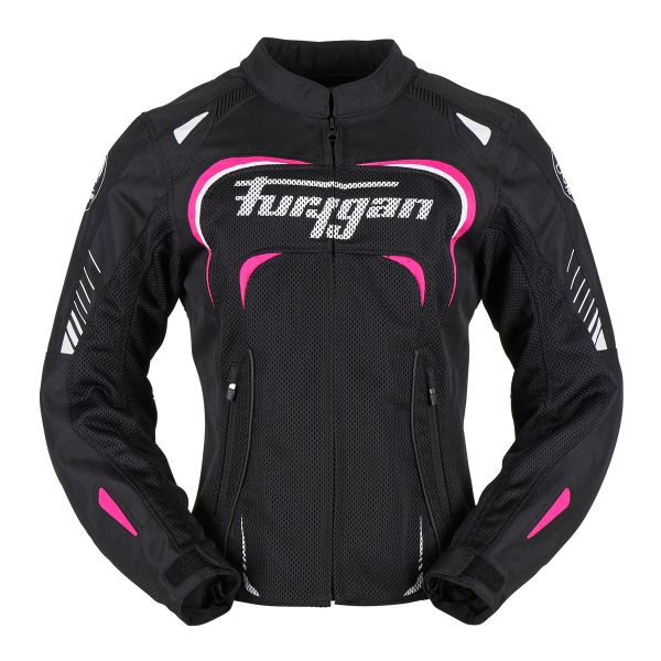 Motorcycle Jackets Furygan Kiara Vented Lady Black Pink