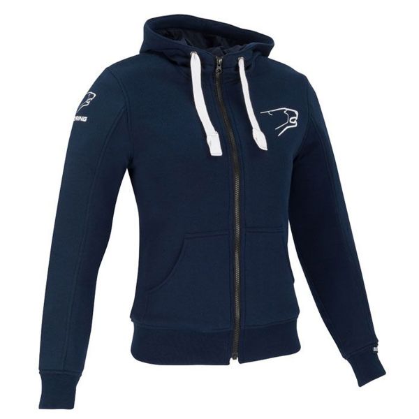 Motorcycle Jackets Bering Lady Hoodiz Blue