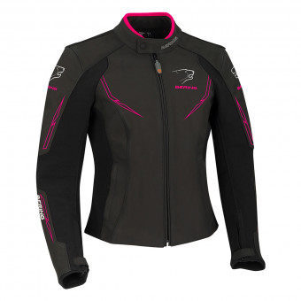 Motorcycle Jackets Bering Lady Kalina Black Fuchsia