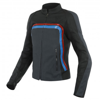 Motorcycle Jackets Dainese Lola 3 Lady Black Ebony Red Blue
