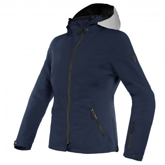 Motorcycle Jackets Dainese Mayfair Lady D-Dry Glacier Grey Black Iris