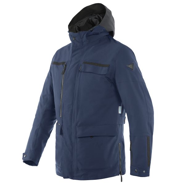 Motorcycle Coats Dainese Milano D-Dry Ebony Black Iris