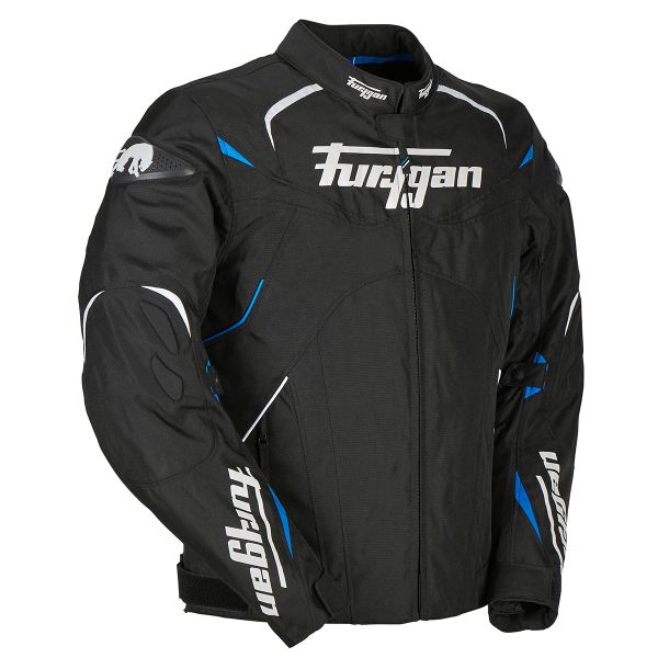 Furygan Narval Black White Blue + EXO 3000 Air White + Keen + Back Protector D3O