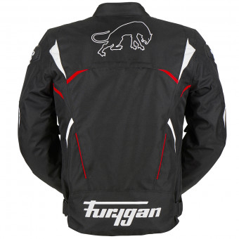 Furygan Narval Black White Red + Back Protector D3O Viper Level 2