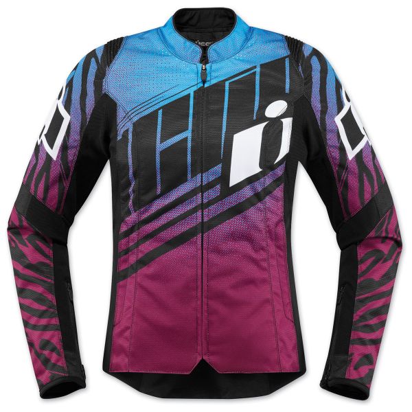 Motorcycle jacket ICON Overlord SB2 Wildchild Women Violet ready