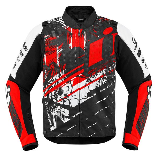 Motorcycle Jackets ICON Overlord Stem Red