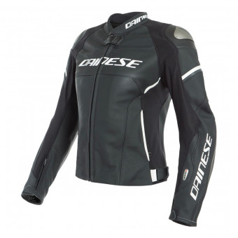 Motorcycle Airbag Dainese Racing 3 Lady D-Air Black Matt Pearl White