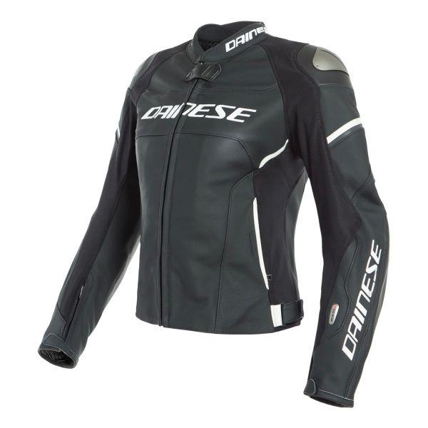 Motorcycle Airbag Dainese Racing 3 Lady D-Air Black Matt Pearl White