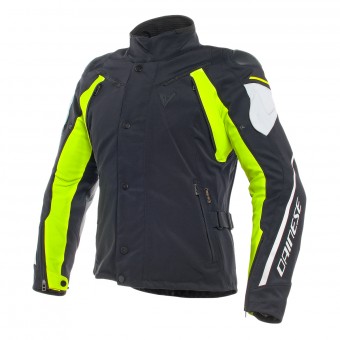Motorcycle Jackets Dainese Rain Master D-Dry Black Gray Yellow Fluo