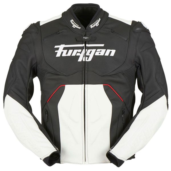 Motorcycle Jackets Furygan Raptor Evo Black White Red Motorcycle Jackets Furygan Raptor Evo Black White Red
