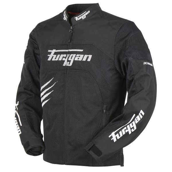 Furygan Rock Vented Black White