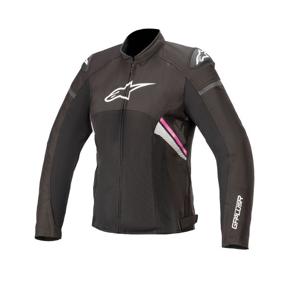 Motorcycle Jackets Alpinestars Stella T-GP Plus R V3 Air Black White Fuchsia