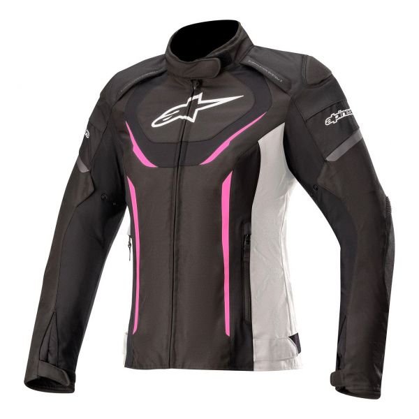 Motorcycle Jackets Alpinestars Stella T-Jaws V3 Waterproof Black White Fuchsia