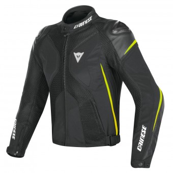 Motorcycle Jackets Dainese Super Rider D-Dry Black Fluo Yellow