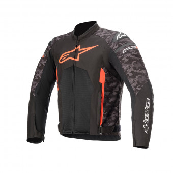 Motorcycle Jackets Alpinestars T-GP Plus R V3 Air Black Camo Red Fluo