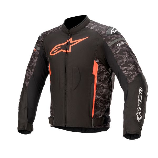 Motorcycle Jackets Alpinestars T-GP Plus R V3 Black Camo Red Fluo