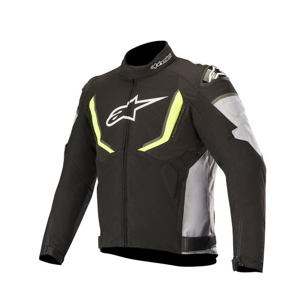 Motorcycle Jackets Alpinestars T-GP R V2 Waterproof Black Grey Yellow