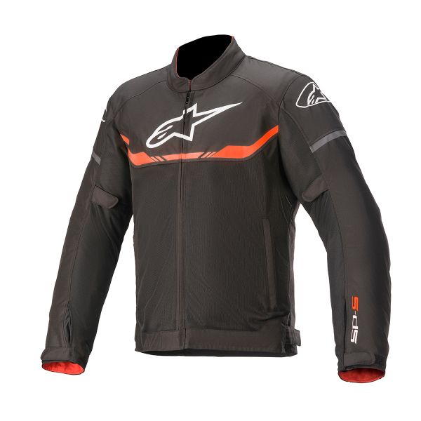 Motorcycle Jackets Alpinestars T-SPS Air Black Red Fluo