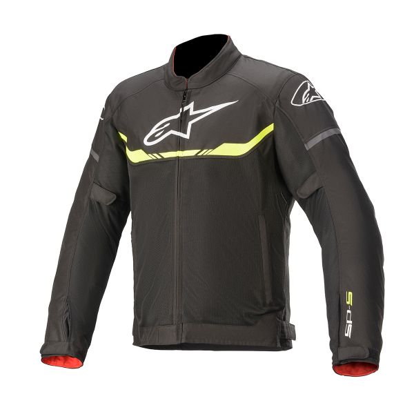 Motorcycle Jackets Alpinestars T-SPS Air Black Yellow Fluo