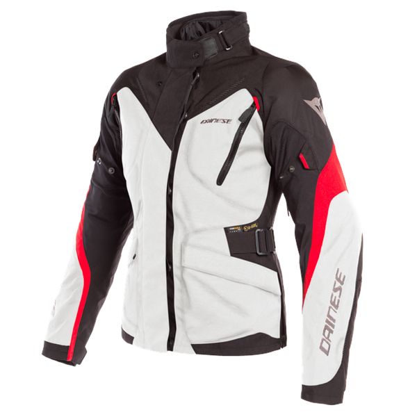 Motorcycle Jackets Dainese Tempest 2 Lady D-Dry Light Grey Black Tour Red Motorcycle Jackets Dainese Tempest 2 Lady D-Dry Light Grey Black Tour Red