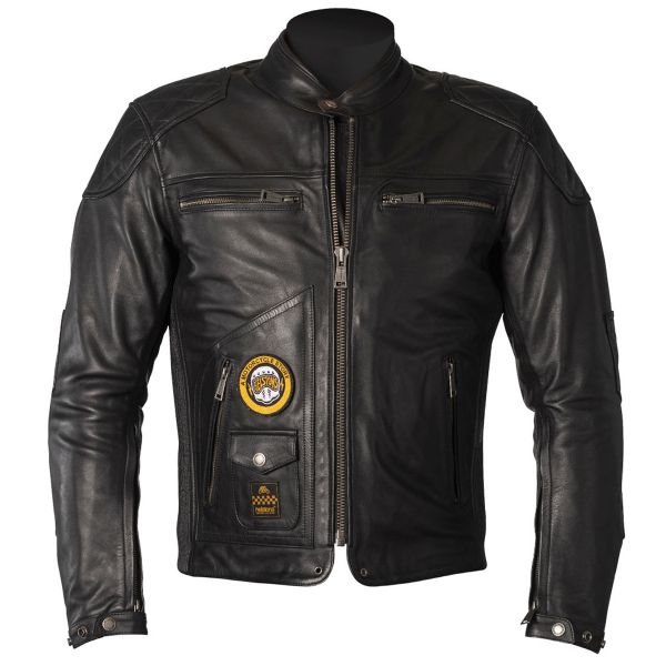 Motorcycle Jackets Helstons Tracker Leather Black Motorcycle Jackets Helstons Tracker Leather Black