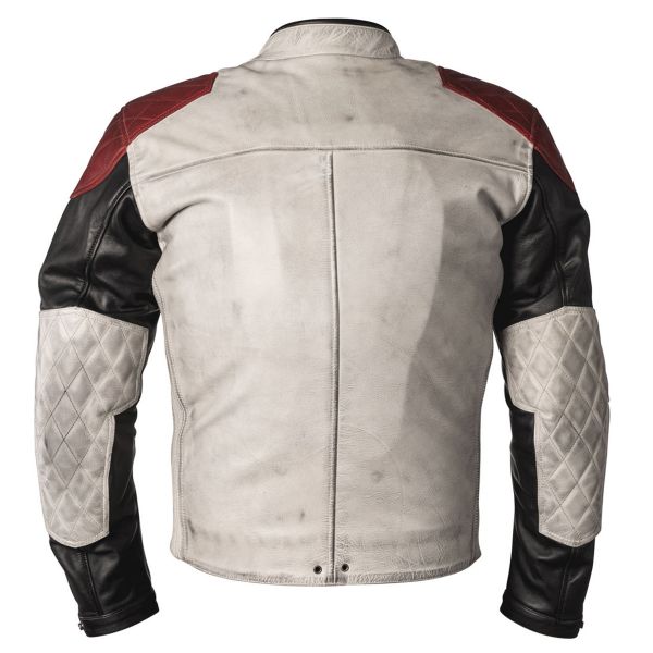 Helstons Tracker Leather White Black Red