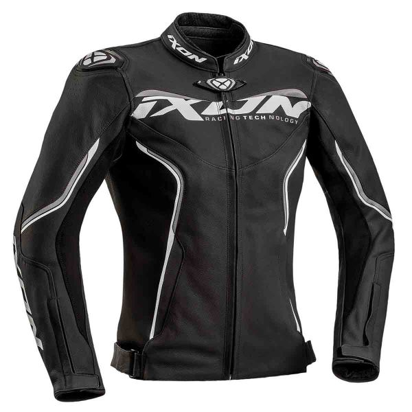 Motorcycle Jackets Ixon Trinity Black White Grey