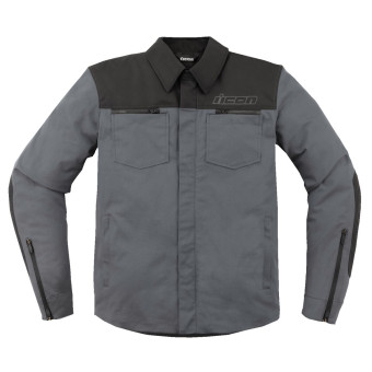 Motorcycle Jackets ICON Upstate Canvas Grey Motorcycle Jackets ICON Upstate Canvas Grey