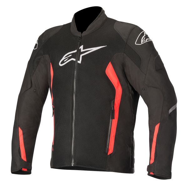 Motorcycle Jackets Alpinestars Viper V2 Air Black Red Fluo