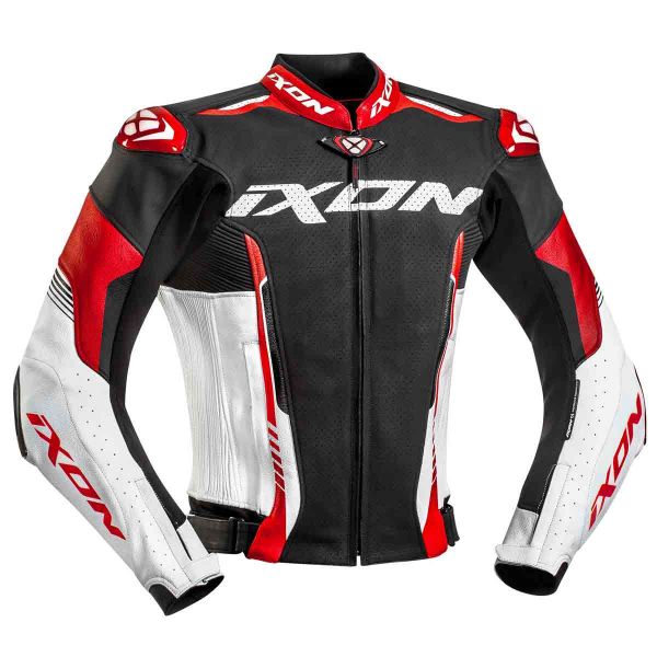 Motorcycle Jackets Ixon Vortex 2 Jacket Black White Red