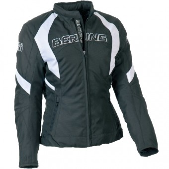 Motorcycle Jackets Bering Lady Douchka Black White