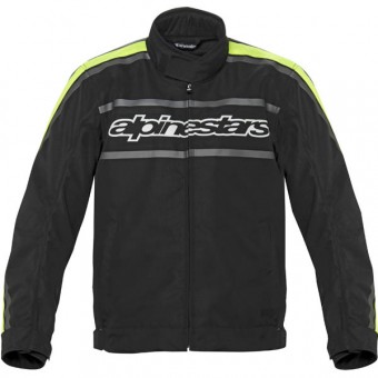 Motorcycle Jackets Alpinestars T-Gasoline Waterproof Black Yellow Fluo