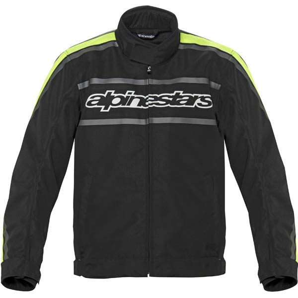 Motorcycle Jackets Alpinestars T-Gasoline Waterproof Black Yellow Fluo