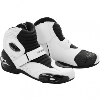 Motorcycle Boots Alpinestars S-MX 1 White Black