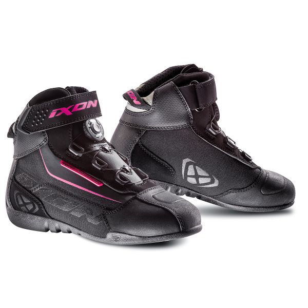 Motorcycle Trainers Ixon Assault Evo Lady Black Fuchsia