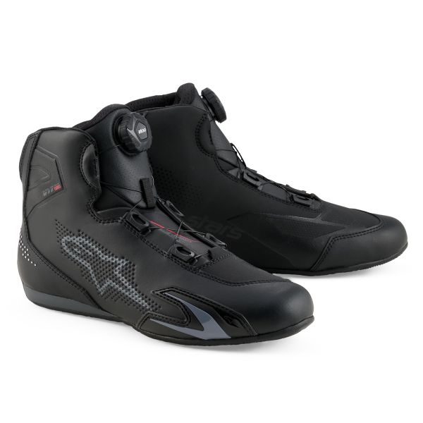 Motorcycle Trainers Alpinestars Celer Vented Shoes Black Dark Gray