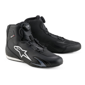 Motorcycle Trainers Alpinestars Celer Vented Shoes Black White