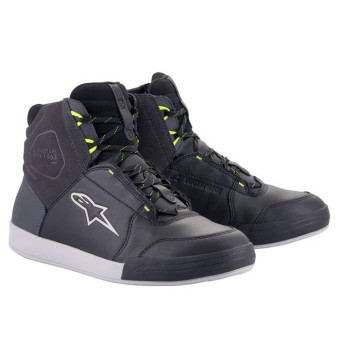 Motorcycle Trainers Alpinestars Chrome Drystar Black Dark Grey Yellow Fluo Motorcycle Trainers Alpinestars Chrome Drystar Black Dark Grey Yellow Fluo