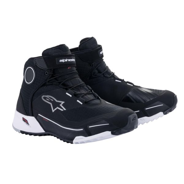 Motorcycle Trainers Alpinestars CR-X Drystar Black White