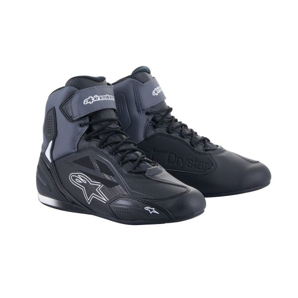 Motorcycle Trainers Alpinestars Faster 3 Drystar Black Dark Grey