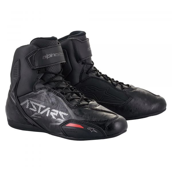 Motorcycle Trainers Alpinestars Faster 3 Black Gun Metal