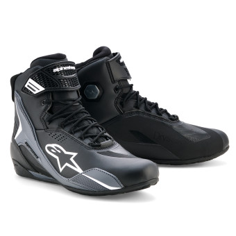 Motorcycle Trainers Alpinestars Faster 4 Drystar Black Cool Gray White