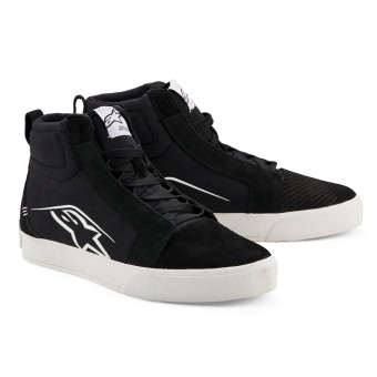 Motorcycle Trainers Alpinestars Ride-63 Canvas Black White