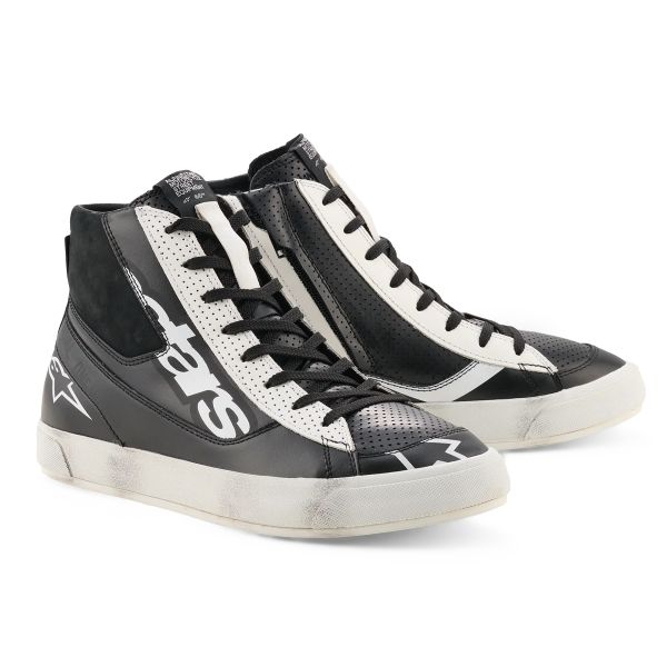 Motorcycle Trainers Alpinestars Stated Flair Black White
