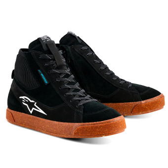 Motorcycle Trainers Alpinestars Stated Waterproof Black Gum White
